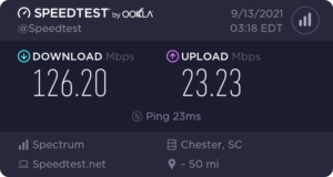 Speedtest Result