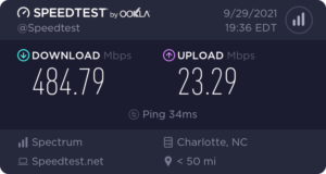 Speedtest Result
