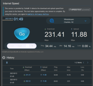 Router Speed Test